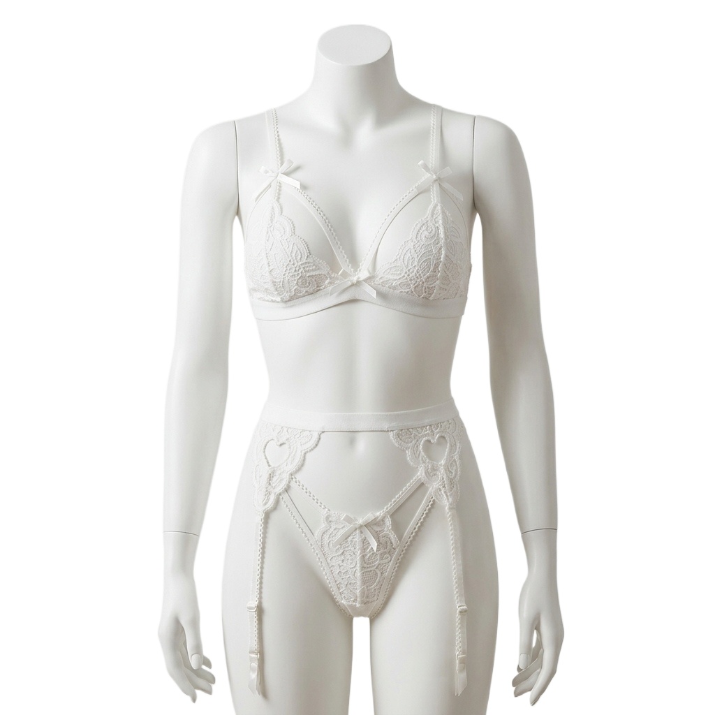 Women's 3 Piece  Lace Lingerie - đánh giá và giá Lace Bralette Set